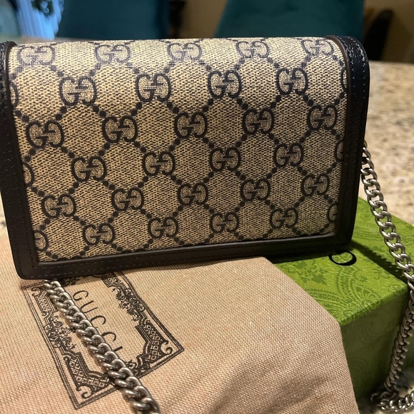 Gucci Beige and Black Mini Bag - Picture 2 of 9